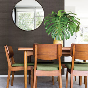 Colcord Charcoal Sisal Wallpaper by Scott Living