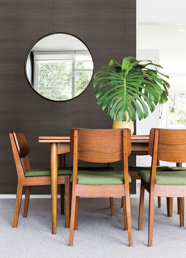 Colcord Charcoal Sisal Wallpaper by Scott Living - Image 4