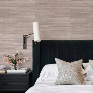 Kenter Burgundy Sisal Wallpaper by Scott Living