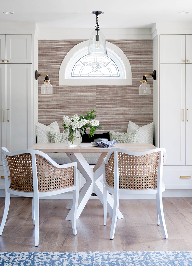 Kenter Burgundy Sisal Wallpaper by Scott Living - Image 4