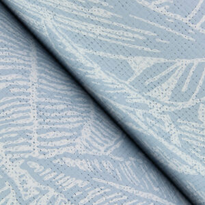 Brentwood Sky Blue Palm Leaves Wallpaper by Scott Living