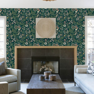 Marilyn Green Floral Trail Wallpaper by Scott Living