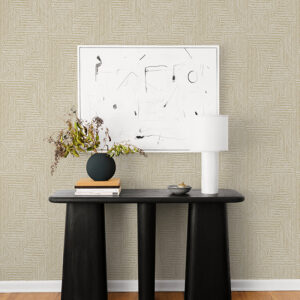 Mortenson Gold Geometric Wallpaper by Scott Living