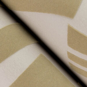 Carter Light Brown Geometric Flock Wallpaper by Scott Living