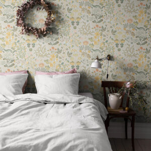 Groh Apricot Floral Wallpaper