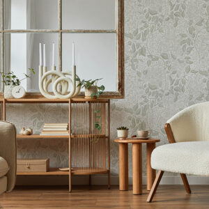 Turi Sage Twining Vines Wallpaper