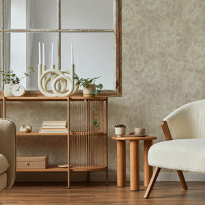 Turi Wheat Twining Vines Wallpaper