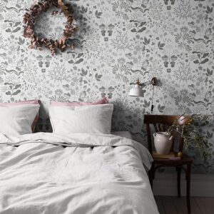 Groh Grey Floral Wallpaper