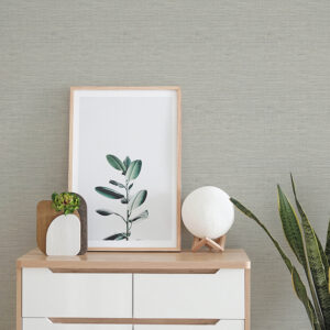 Agave Stone Faux Grasscloth Wallpaper