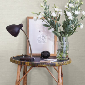 Agave Off-White Faux Grasscloth Wallpaper