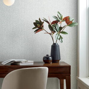 Ashbee Light Grey Faux Fabric Wallpaper