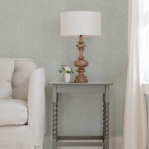 Ashbee Light Grey Faux Fabric Wallpaper