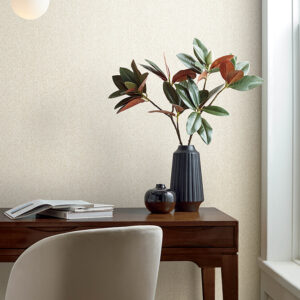 Ashbee Taupe Faux Fabric Wallpaper