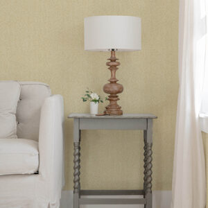 Ashbee Yellow Faux Fabric Wallpaper