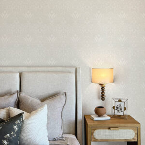 Mara Light Grey Tulip Ogee Wallpaper