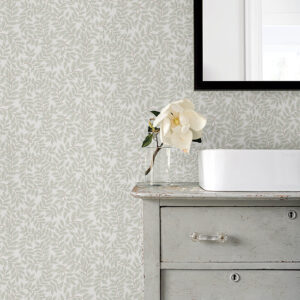 Lindl√∂v Light Grey Leafy Vines Wallpaper