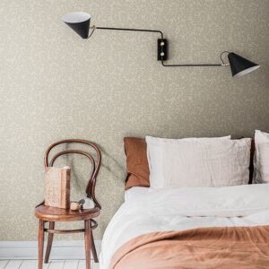 Lindlöv Taupe Leafy Vines Wallpaper