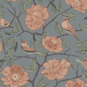 0089173 bernadina blue rosebush wallpaper