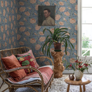 Bernadina Blue Rosebush Wallpaper