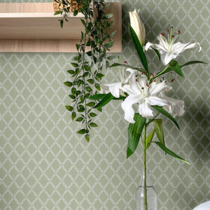 Trevor Moss Leaf Trellis Wallpaper
