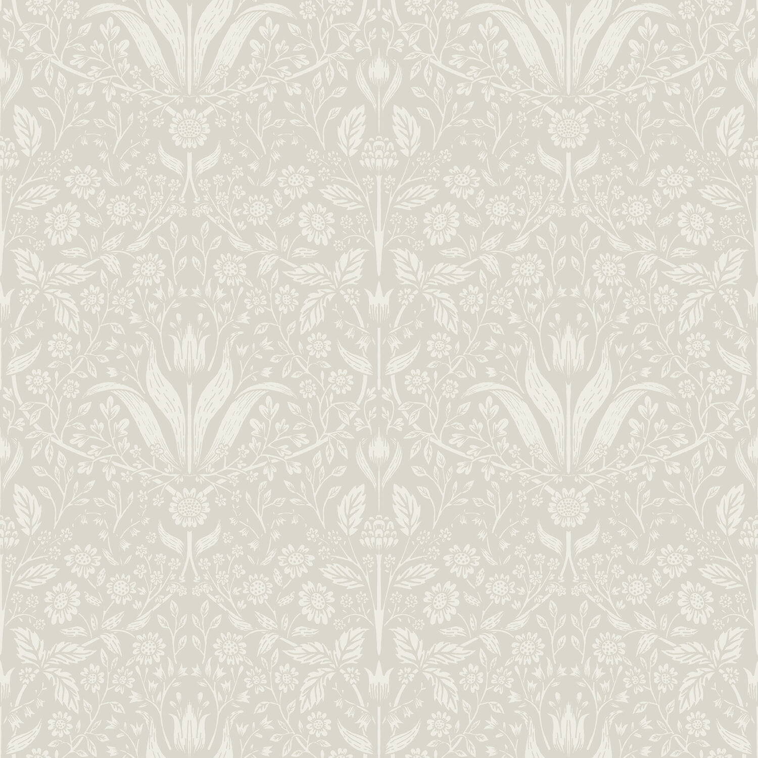 Mara Beige Tulip Ogee Wallpaper