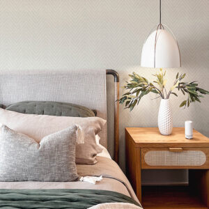 Glynn Silver Chevron Wallpaper