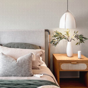 Glynn Light Grey Chevron Wallpaper