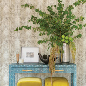 Pavord Neutral Floral Shibori Wallpaper