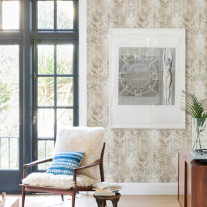 Pavord Neutral Floral Shibori Wallpaper