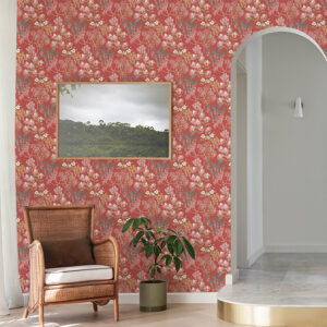 Cultivate Red Springtime Blooms Wallpaper