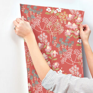 Cultivate Red Springtime Blooms Wallpaper