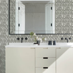 Bancroft Grey Artistic Stripe Wallpaper