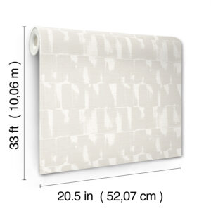 Bancroft Dove Artistic Stripe Wallpaper