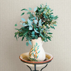 Lawndale Stone Textured Pinstripe Wallpaper