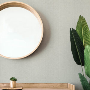 Lawndale Taupe Textured Pinstripe Wallpaper