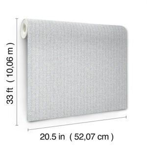 Lawndale Blue Textured Pinstripe Wallpaper