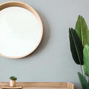 Lawndale Blue Textured Pinstripe Wallpaper