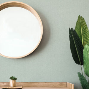 Lawndale Sage Textured Pinstripe Wallpaper