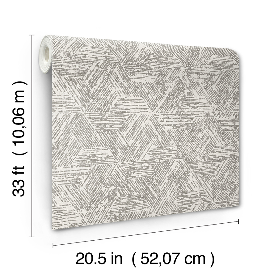0090027 retreat charcoal quilted geometric wallpaper