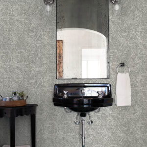 Retreat Charcoal Quilted Geometric Wallpaper