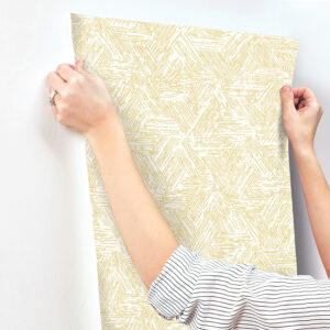 Retreat Yellow Quilted Geometric Wallpaper