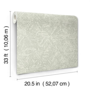 Retreat Sea Green Quilted Geometric Wallpaper