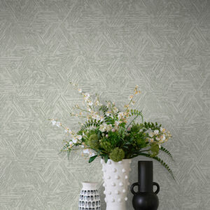 Retreat Sea Green Quilted Geometric Wallpaper