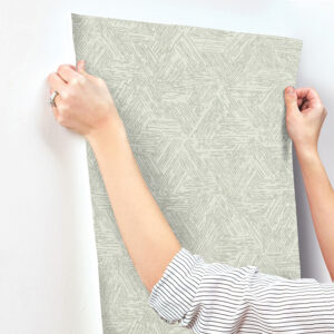 Retreat Sea Green Quilted Geometric Wallpaper