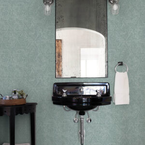 Retreat Denim Quilted Geometric Wallpaper