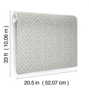 Glynn Sterling Chevron Wallpaper