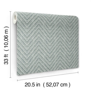 Glynn Denim Chevron Wallpaper