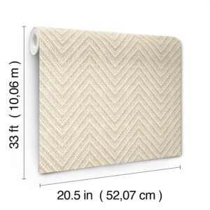 Glynn Wheat Chevron Wallpaper