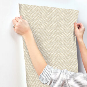 Glynn Wheat Chevron Wallpaper
