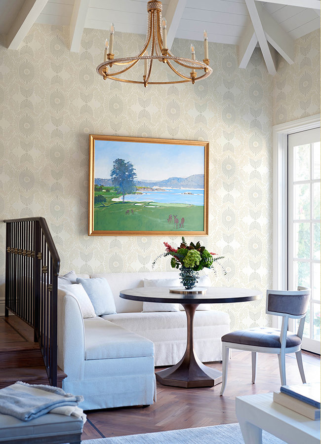 0090133 villa bone embellished ogee wallpaper